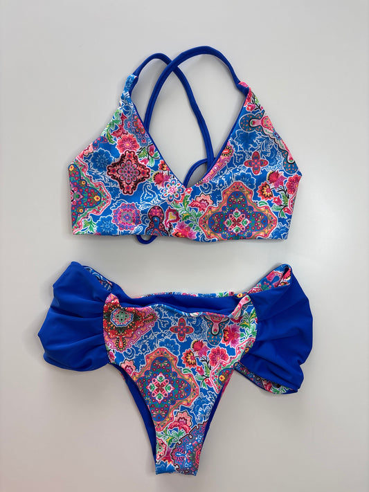 Moroccan Print / Royal Blue