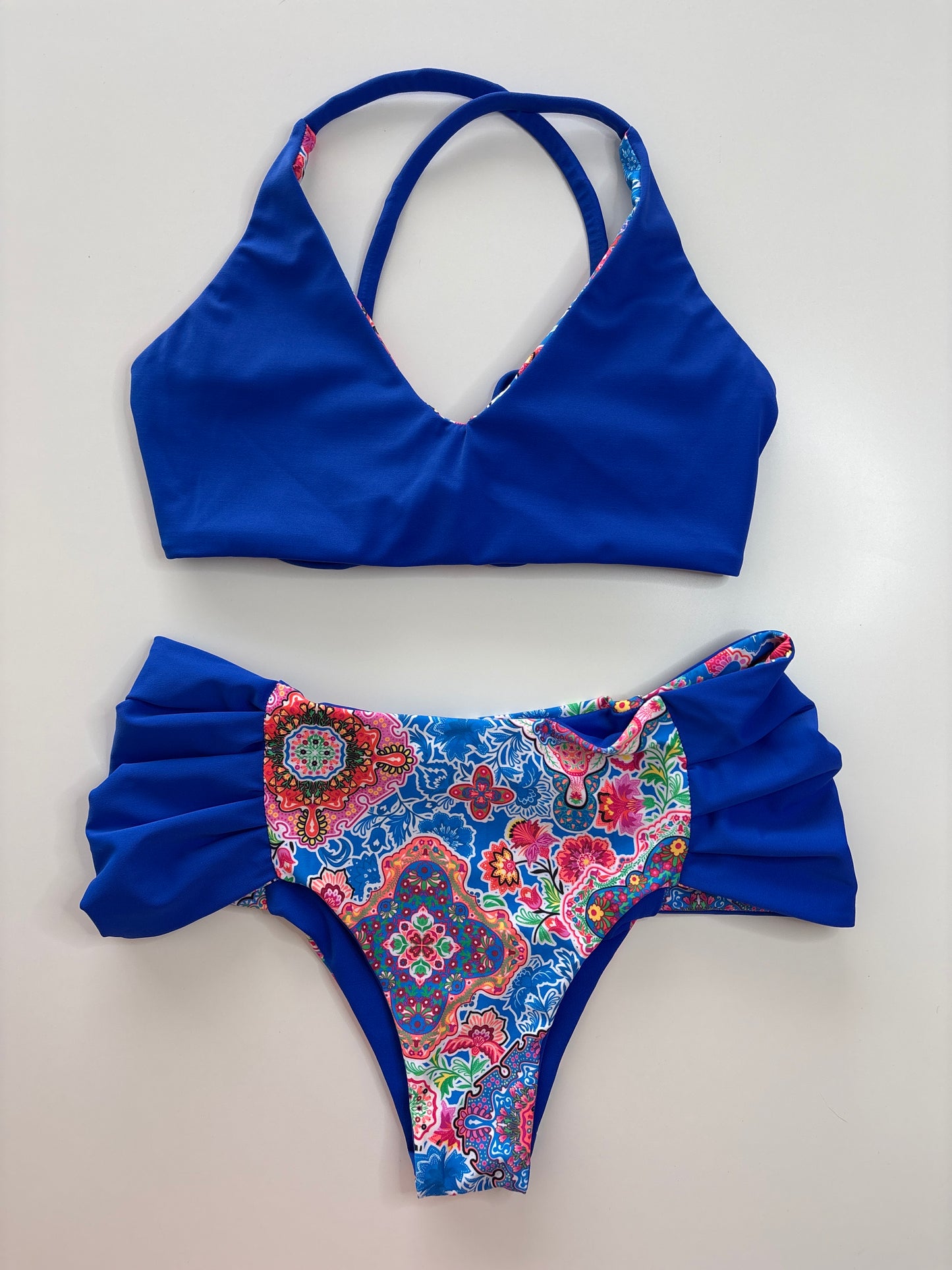 Moroccan Print / Royal Blue