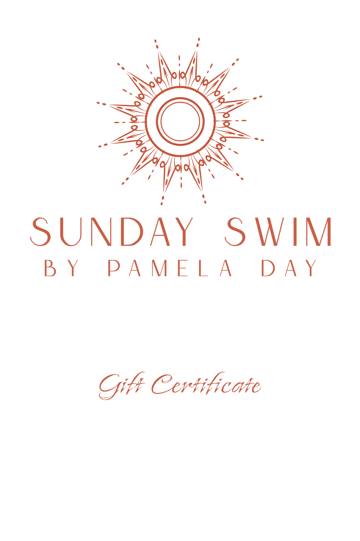 SunDay Swim Gift Certificate